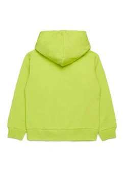 Sweatshirts | Sweatshirts>MARNI Hooded sweatshirt with embroidered logo slime green