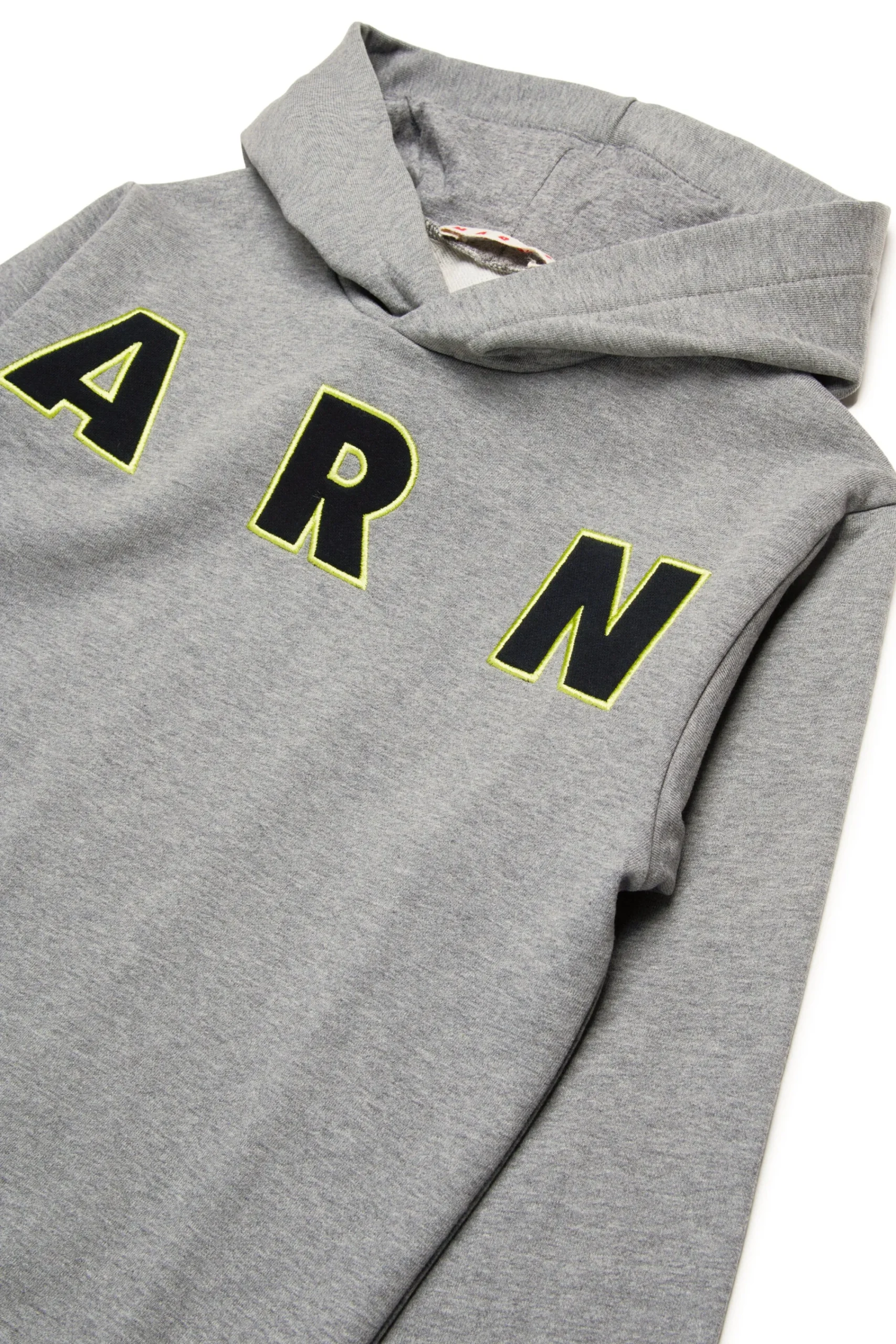 Sweatshirts | Sweatshirts>MARNI Hooded sweatshirt with embroidered logo grey melange