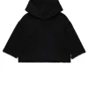 Sweatshirts | Sweatshirts>MM6 MAISON MARGIELA Hooded sweatshirt with raw cut hem black