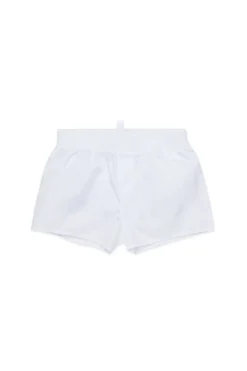 Swimwear | Logomania>DSQUARED2 ICON branded boxer swimsuit white