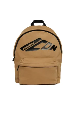 Bags And Backpacks | Logomania>DSQUARED2 Icon New Generation branded fleece backpack cornstalk