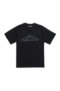 T-Shirts | Logomania>DSQUARED2 Icon New Generation branded T-shirt black