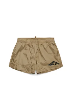 Swimwear>DSQUARED2 Icon New Generation branded boxer swimsuit cornstalk