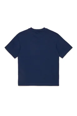 T-Shirts>MAX&Co. Icona t-shirt with logo night blue