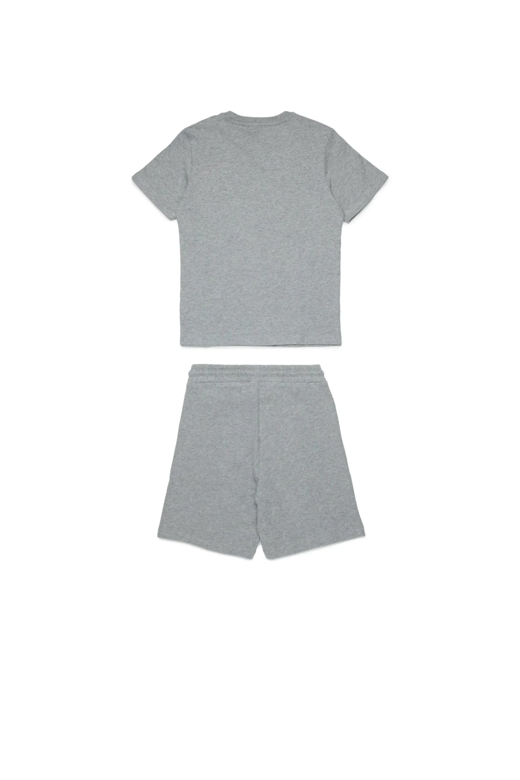 Jumpsuits | Tracksuits>DIESEL Jersey t-shirt and bermuda shorts set with logo D grey melange