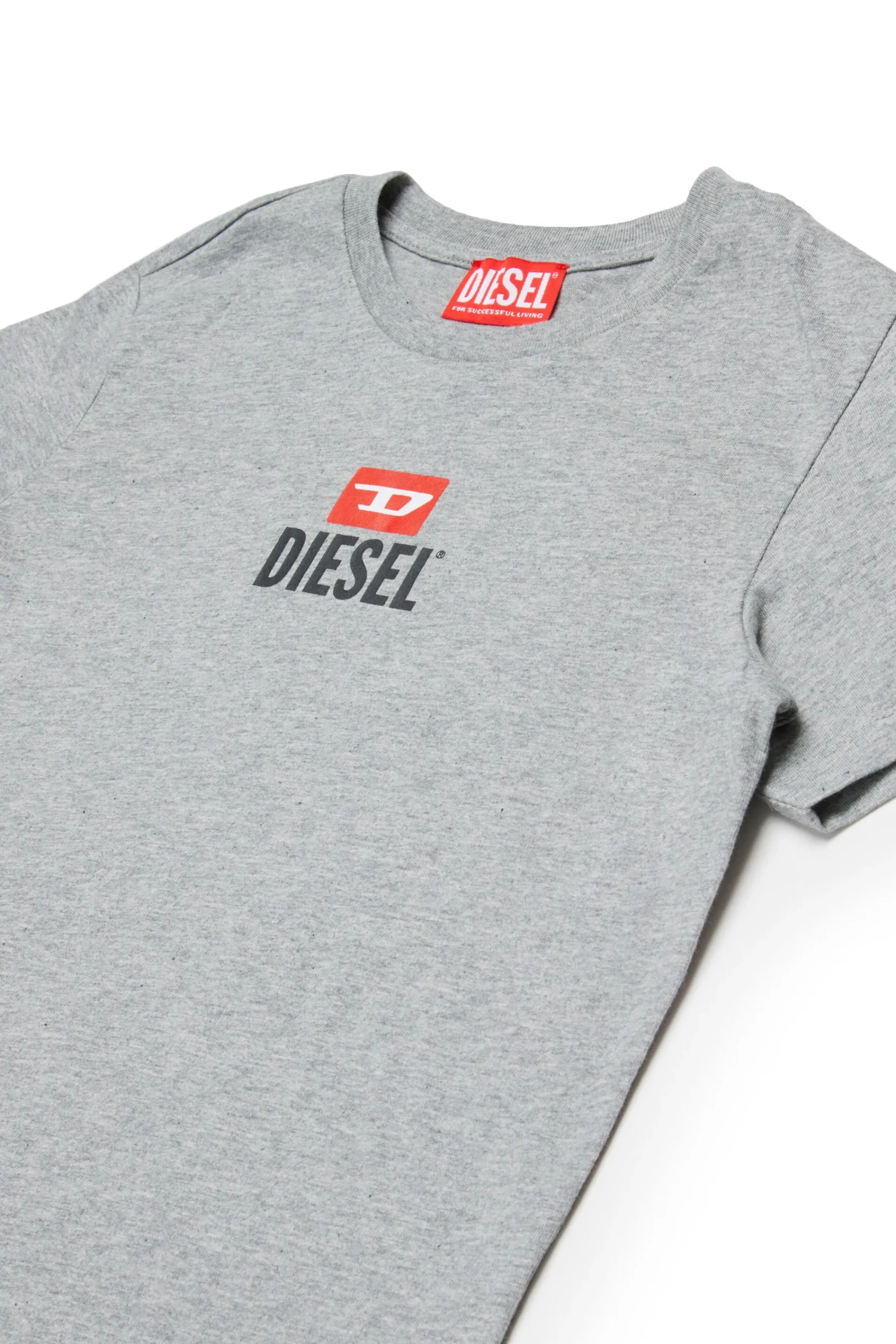 Jumpsuits | Tracksuits>DIESEL Jersey t-shirt and bermuda shorts set with logo D grey melange