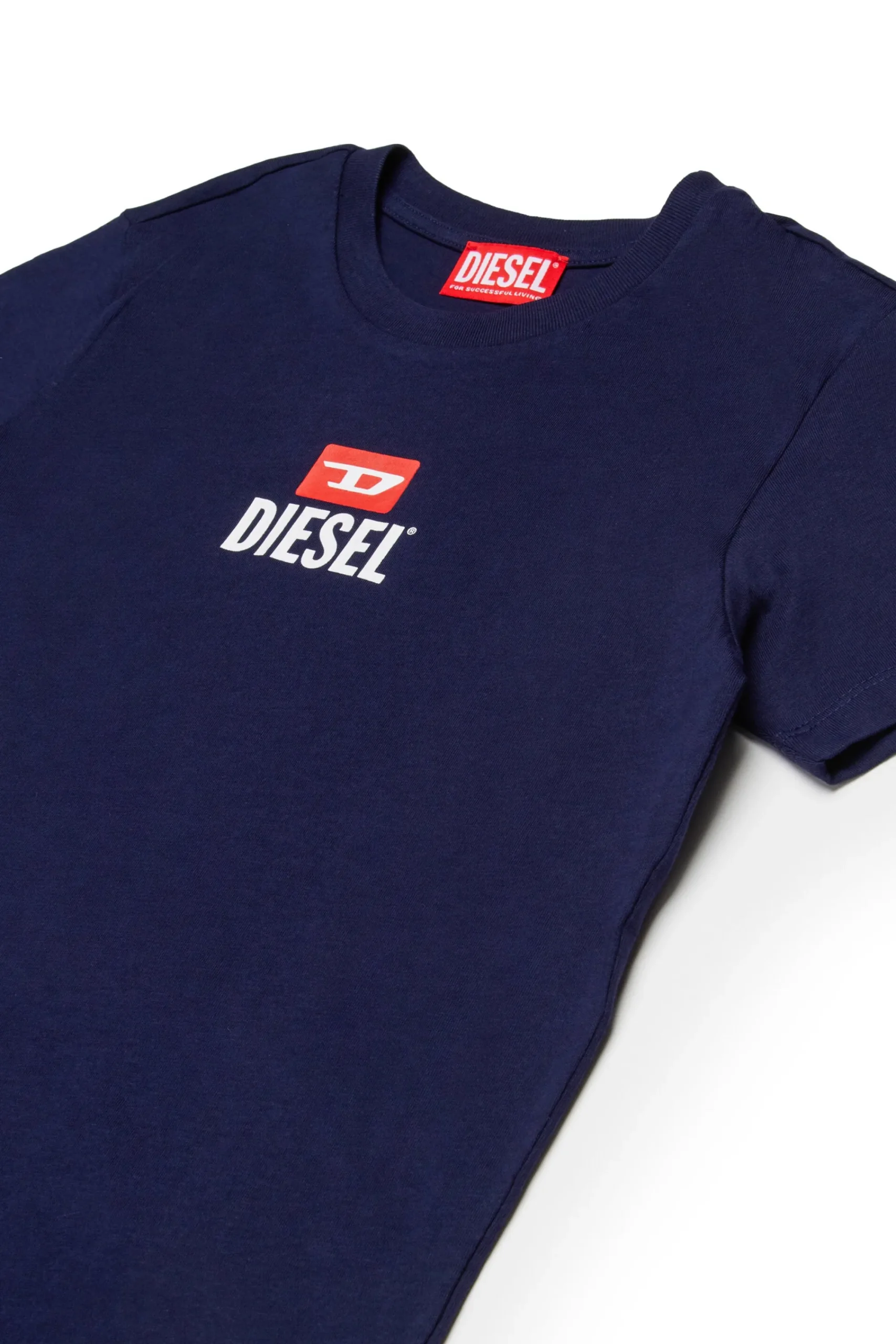 Jumpsuits | Tracksuits>DIESEL Jersey t-shirt and bermuda shorts set with logo D blue peacoat