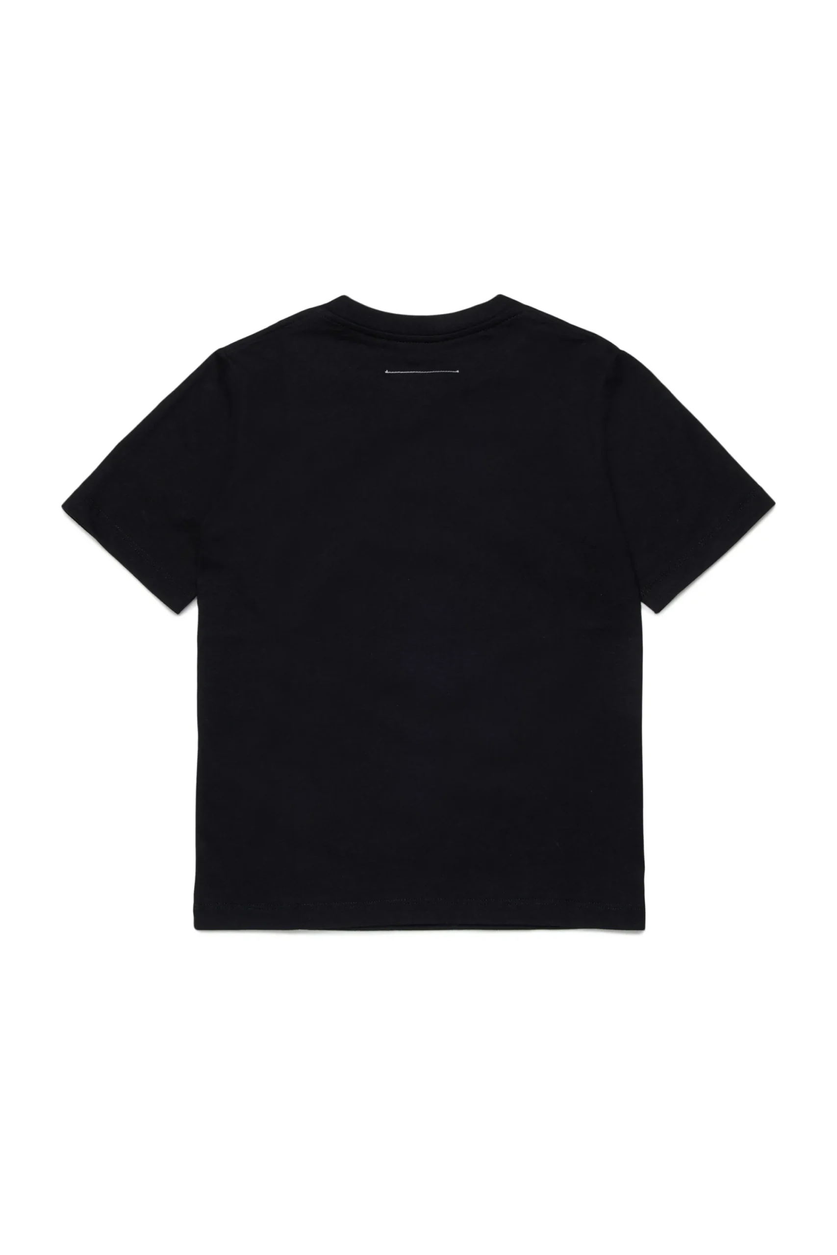 T-Shirts | Logomania>MM6 MAISON MARGIELA Jersey T-shirt branded with Numeric Logo Pixel black