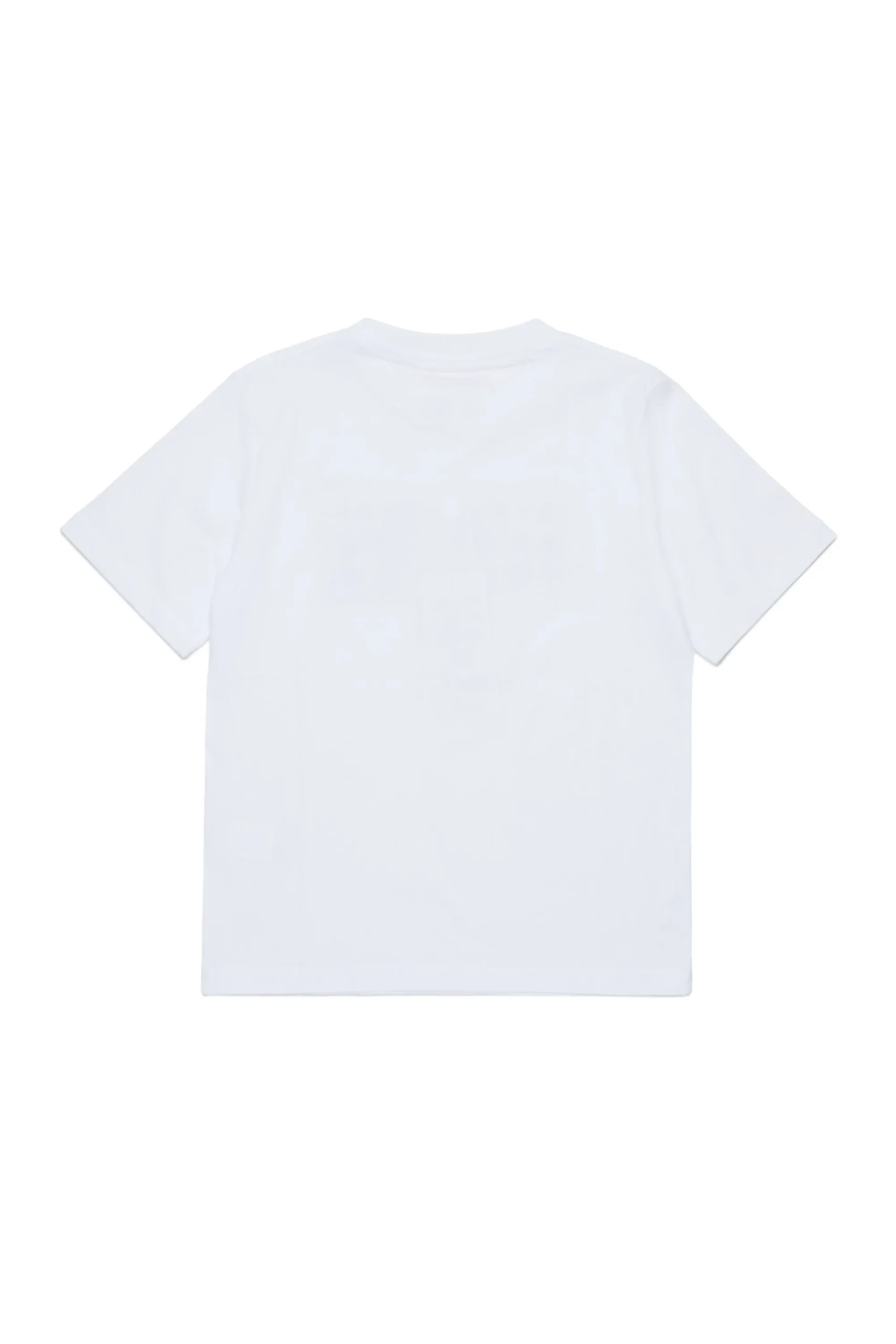 T-Shirts | Logomania>MM6 MAISON MARGIELA Jersey T-shirt branded with Numeric Logo Pixel white