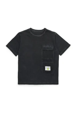 T-Shirts | T-Shirts>MM6 MAISON MARGIELA Jersey T-shirt with pockets black