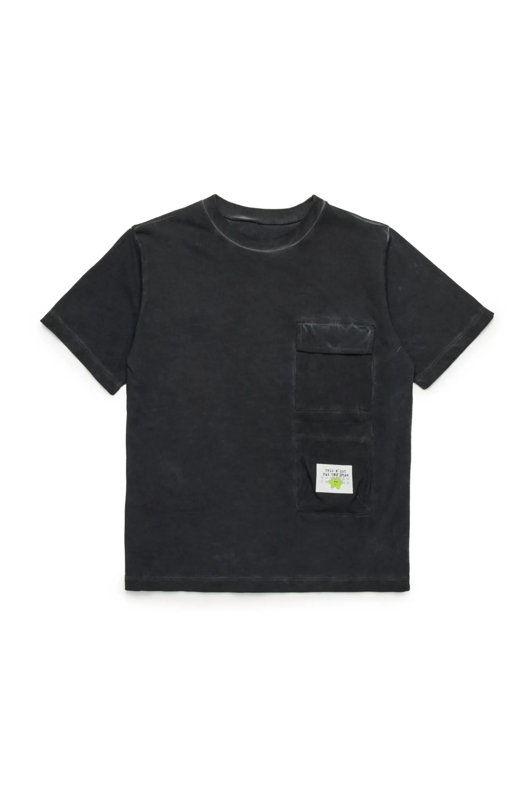 T-Shirts | T-Shirts>MM6 MAISON MARGIELA Jersey T-shirt with pockets black