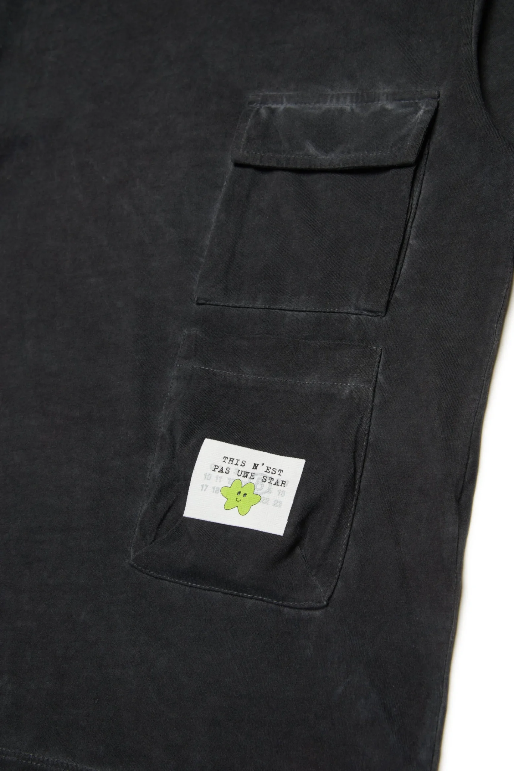 T-Shirts | T-Shirts>MM6 MAISON MARGIELA Jersey T-shirt with pockets black