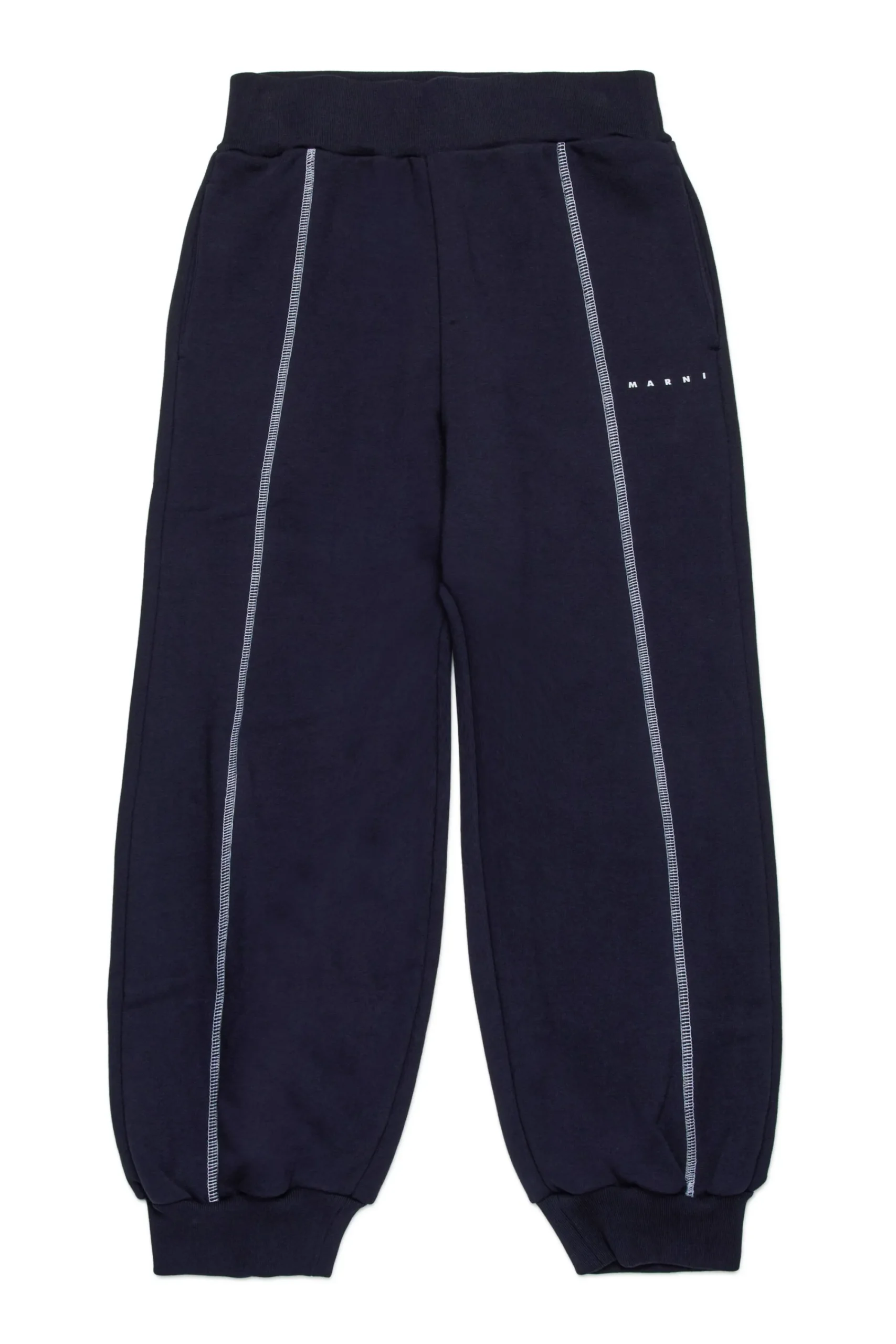Pants | Activewear>MARNI Jogger pants with contrasting seams blue navy