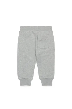 Activewear | Activewear>DIESEL Jogger pants with denim-effect graphics grey melange