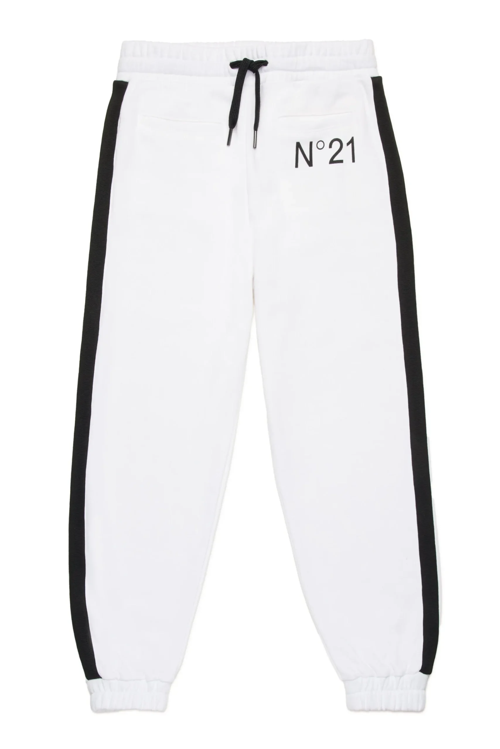 Pants | Activewear>N°21 Jogger pants with side band white