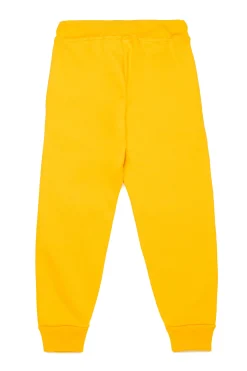 Pants | Pants>DSQUARED2 Joggers with college logo vibrant yellow
