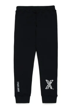 Pants | Pants>DSQUARED2 Joggers with Mister X print black