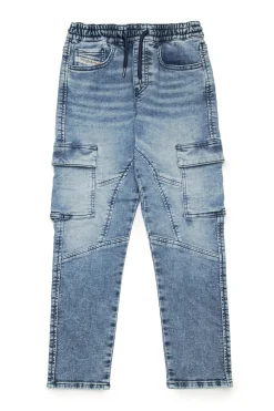 Jeans | Denim-Mania>DIESEL JoggJeans® mid blue straight cargo style - D-Ursy blue denim