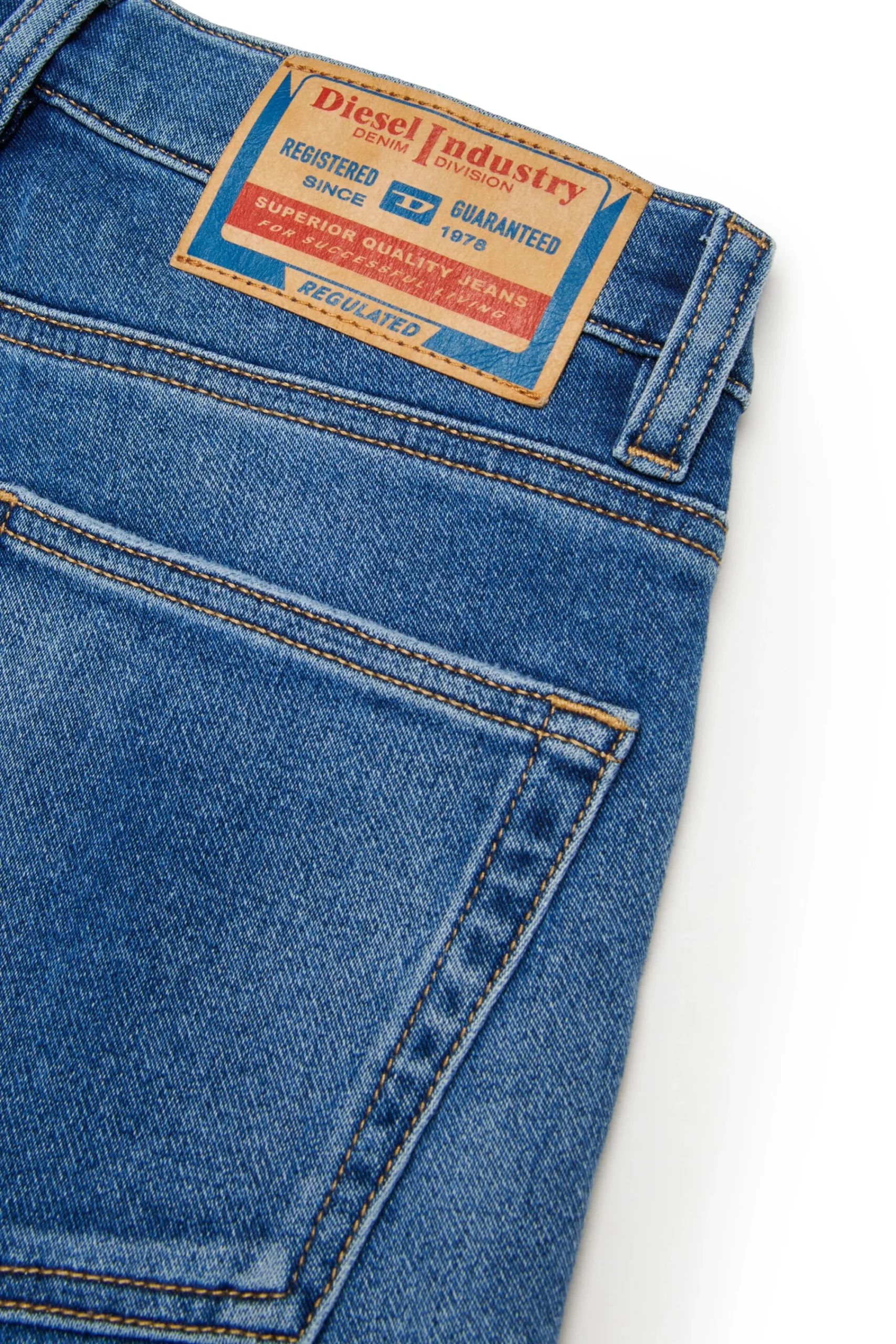 Jeans | Denim-Mania>DIESEL JoggJeans® straight medium blue with rips - D-Argjx blue denim