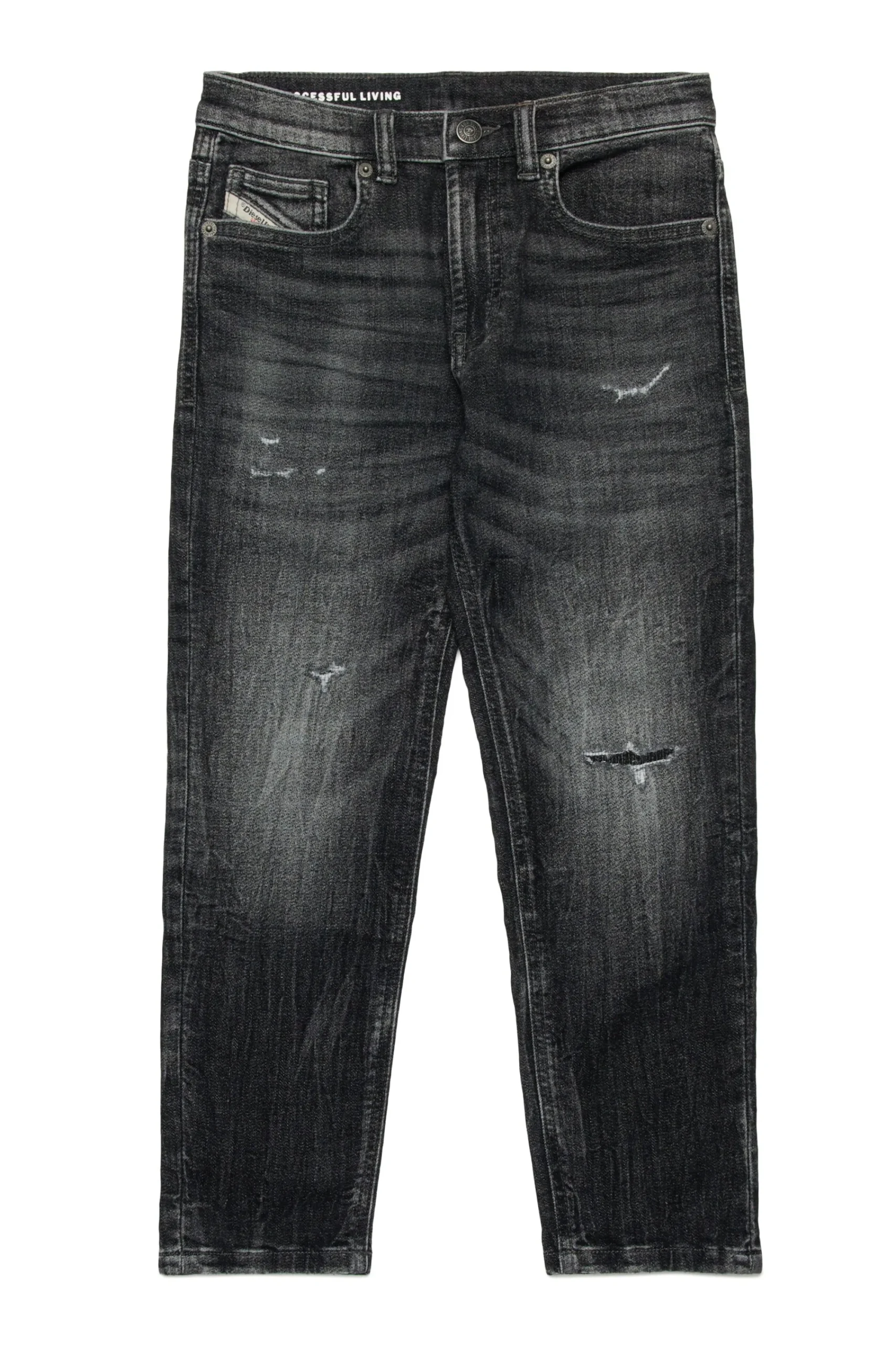 Denim-Mania | Denim-Mania>DIESEL JoggJeans® tapered black used-effect - D-Lucas Denim Black