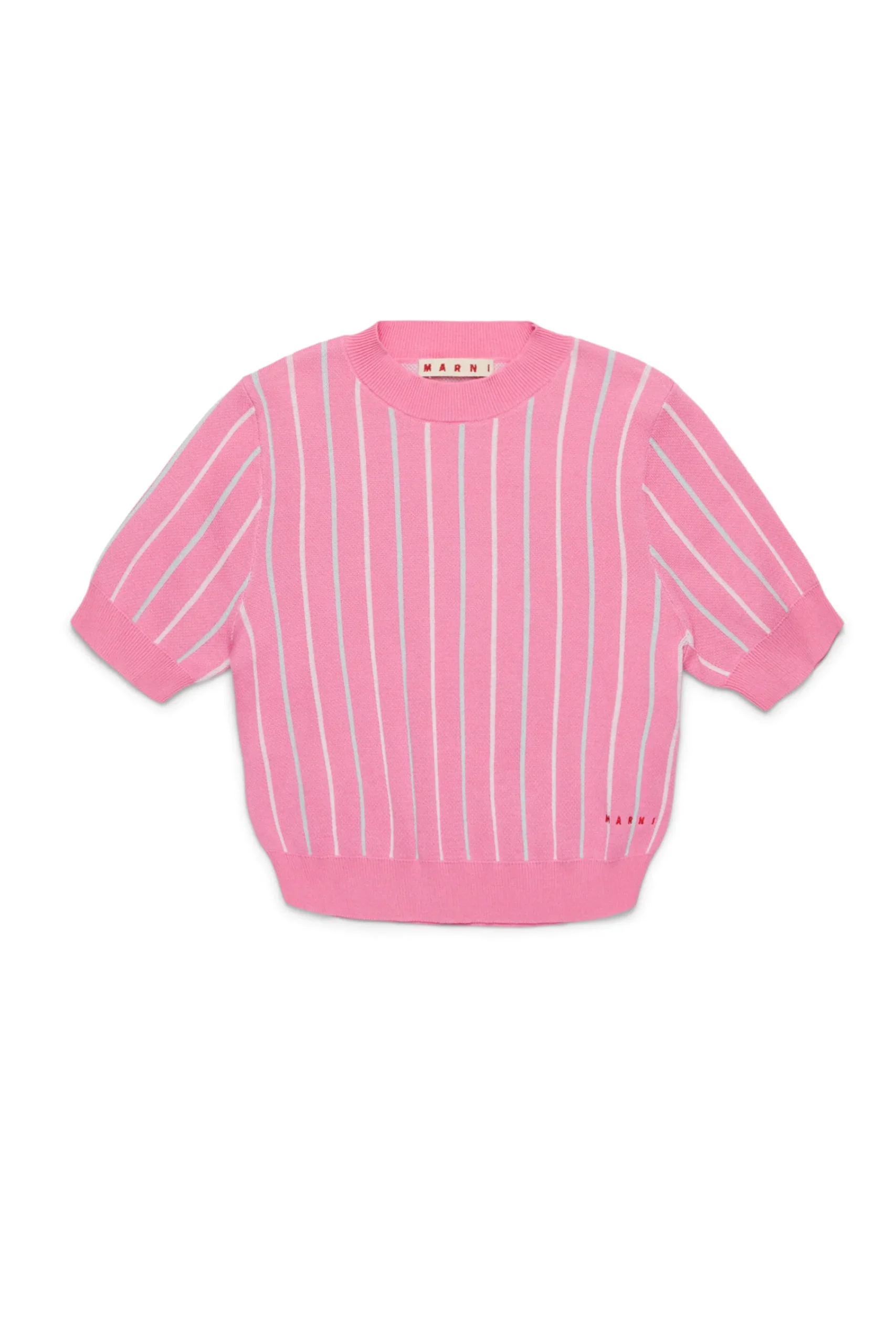 Knitwear>MARNI Knit tops with vertical stripes begonia pink