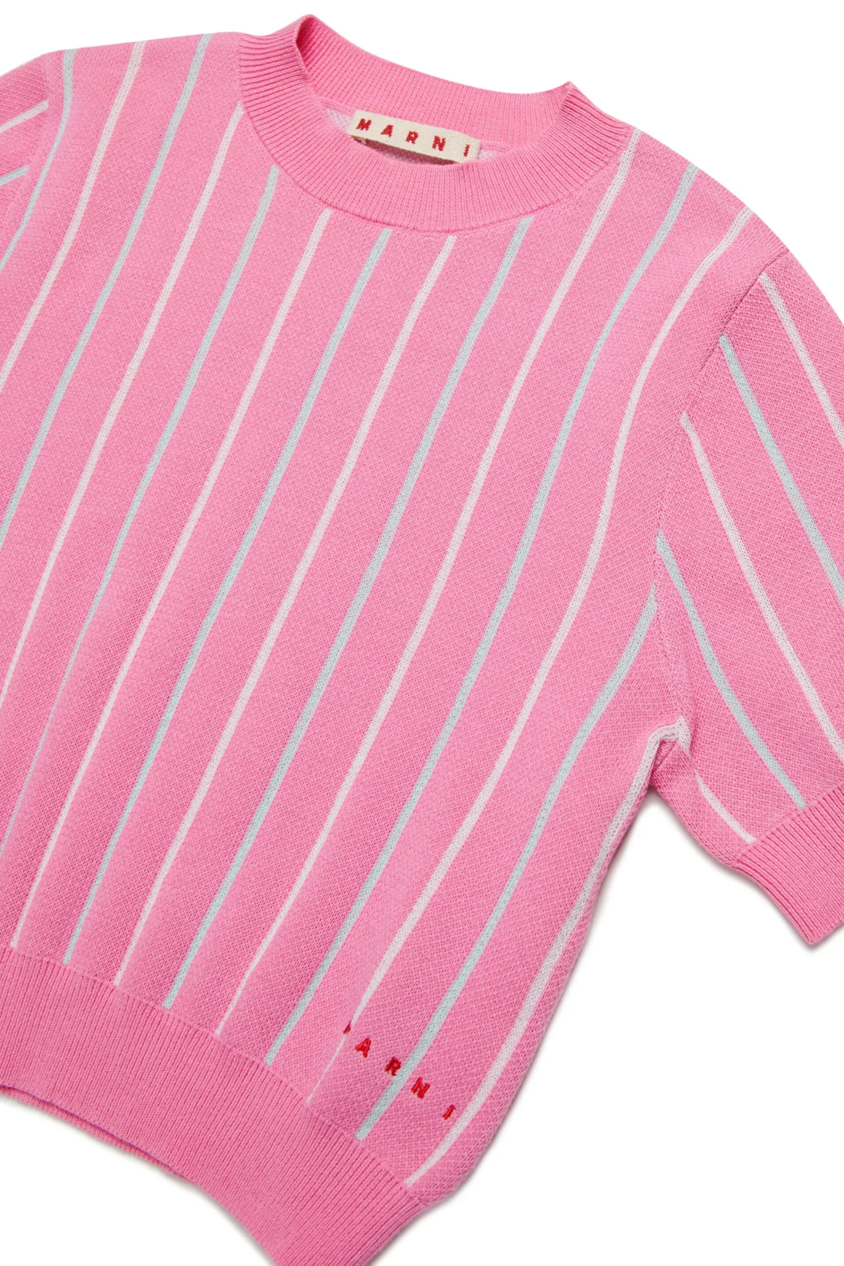 Knitwear>MARNI Knit tops with vertical stripes begonia pink