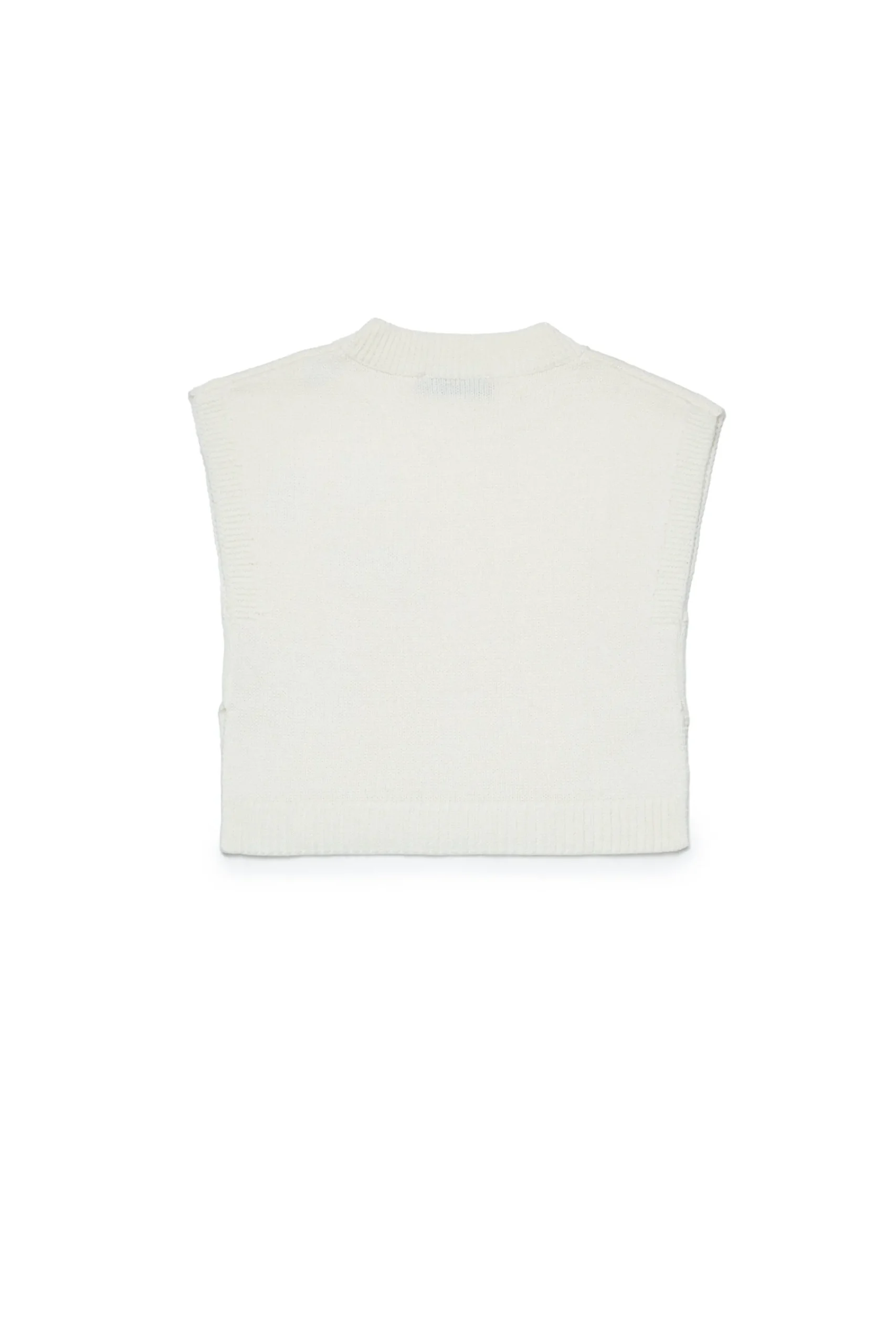 Knitwear>MAX&Co. Knitted vest with patch white