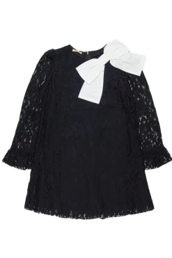 Dresses>N°21 Lace dress with bow black