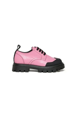 Boots And Combat Boots | Boots And Combat Boots>MARNI Lace-up shoes with toe logo pink