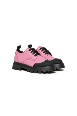 Boots And Combat Boots | Boots And Combat Boots>MARNI Lace-up shoes with toe logo pink