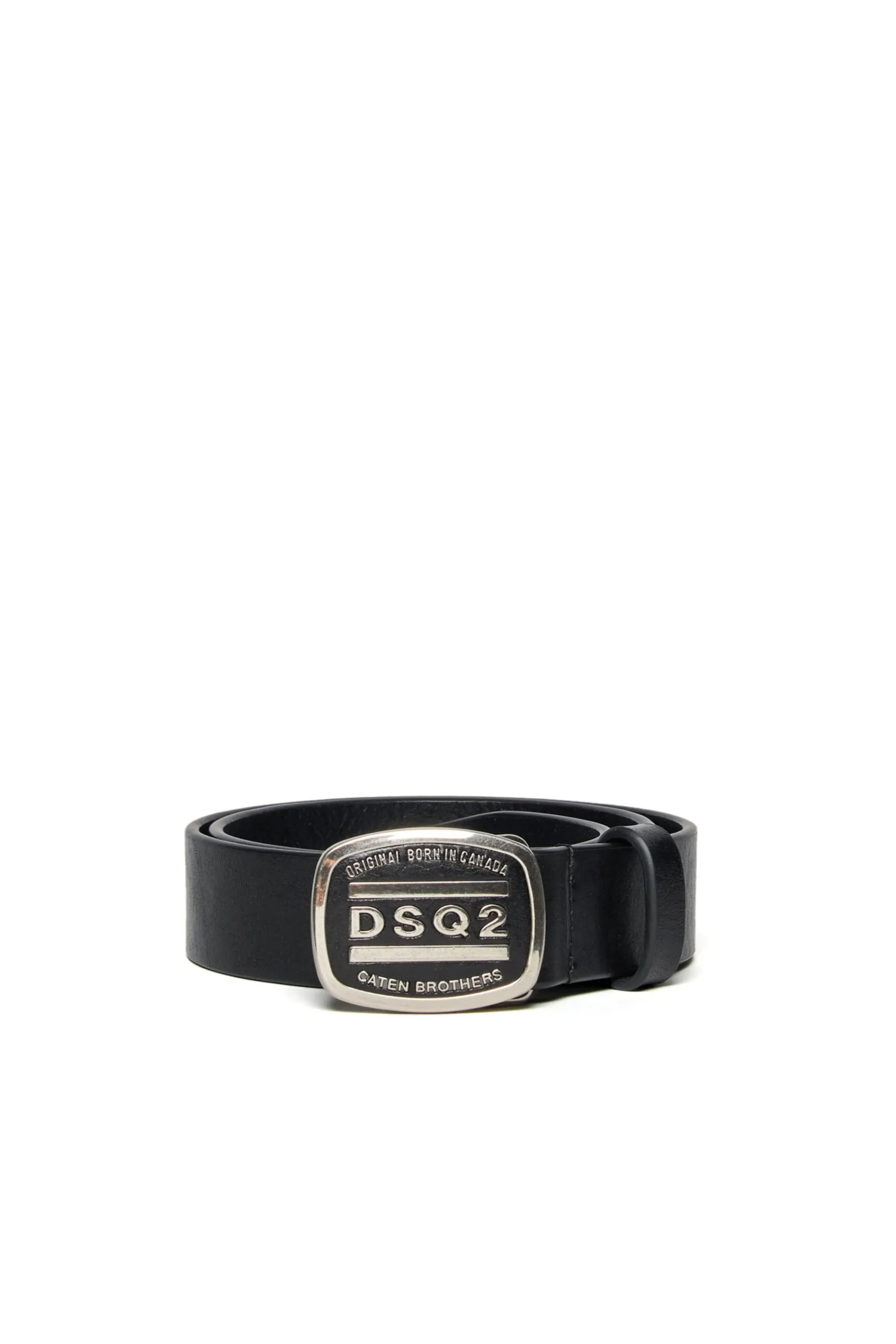 Belts | Belts>DSQUARED2 Leather belt with DSQ2 buckle black