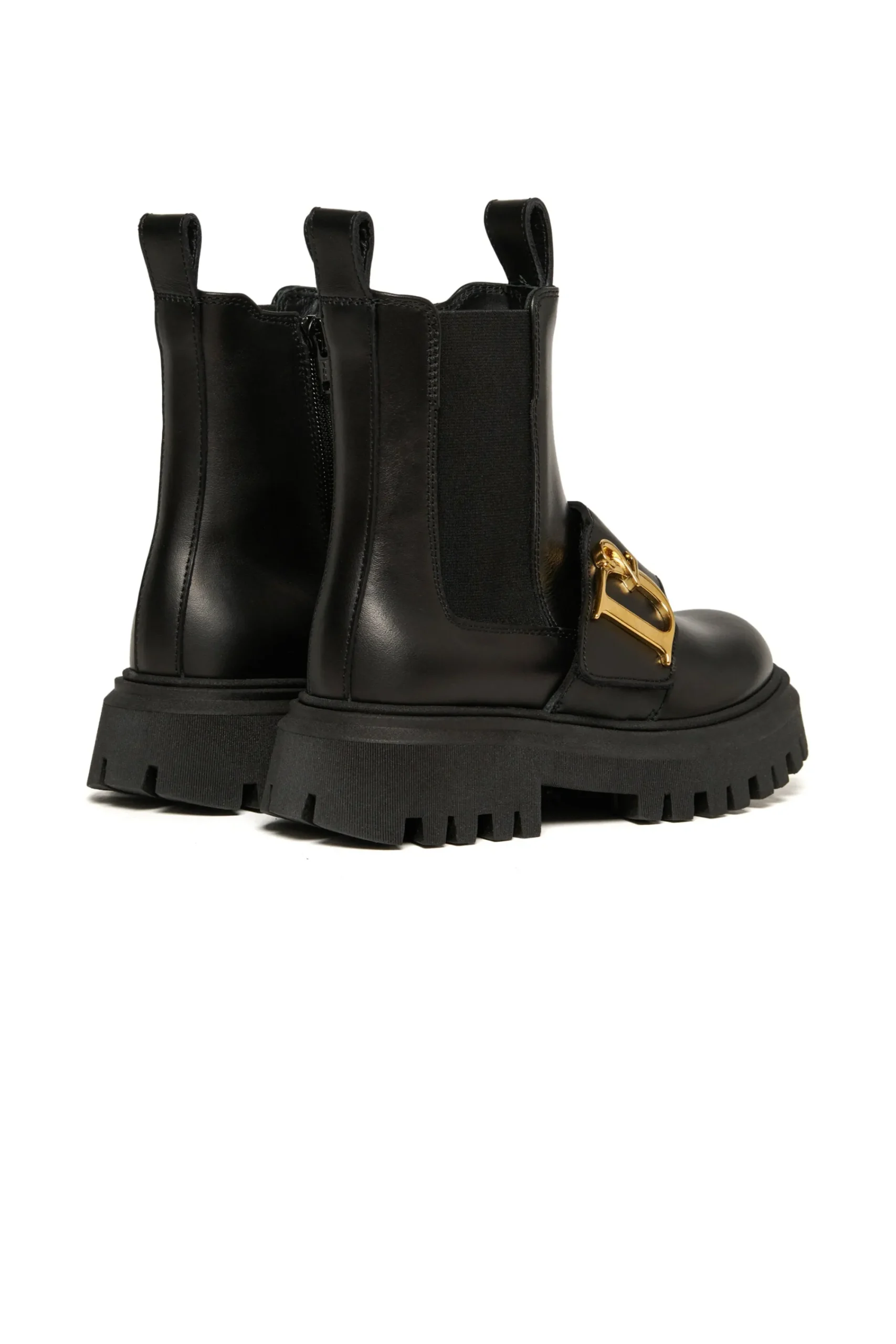 Boots And Combat Boots | Boots And Combat Boots>DSQUARED2 Leather Chelsea Statement boots black