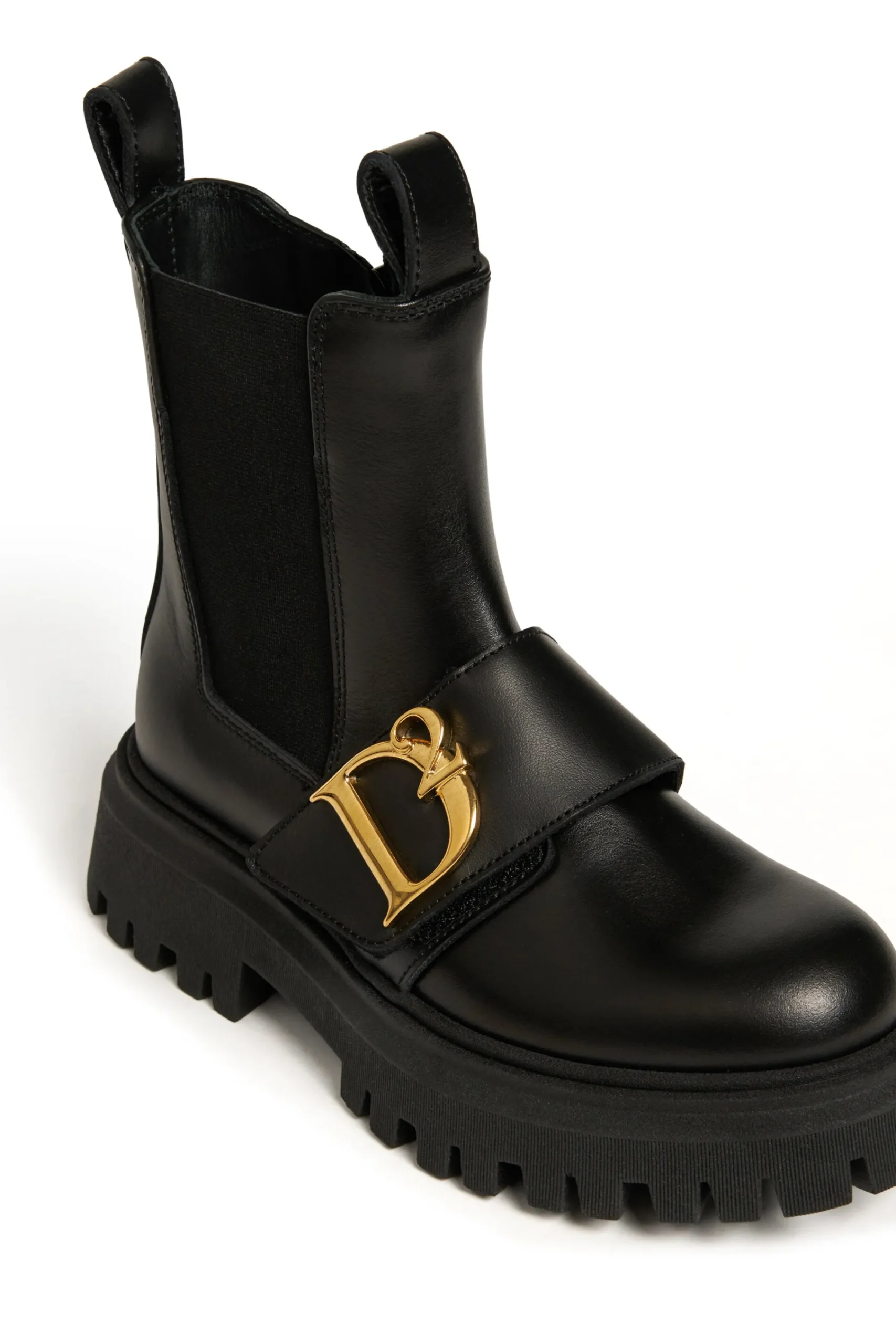 Boots And Combat Boots | Boots And Combat Boots>DSQUARED2 Leather Chelsea Statement boots black