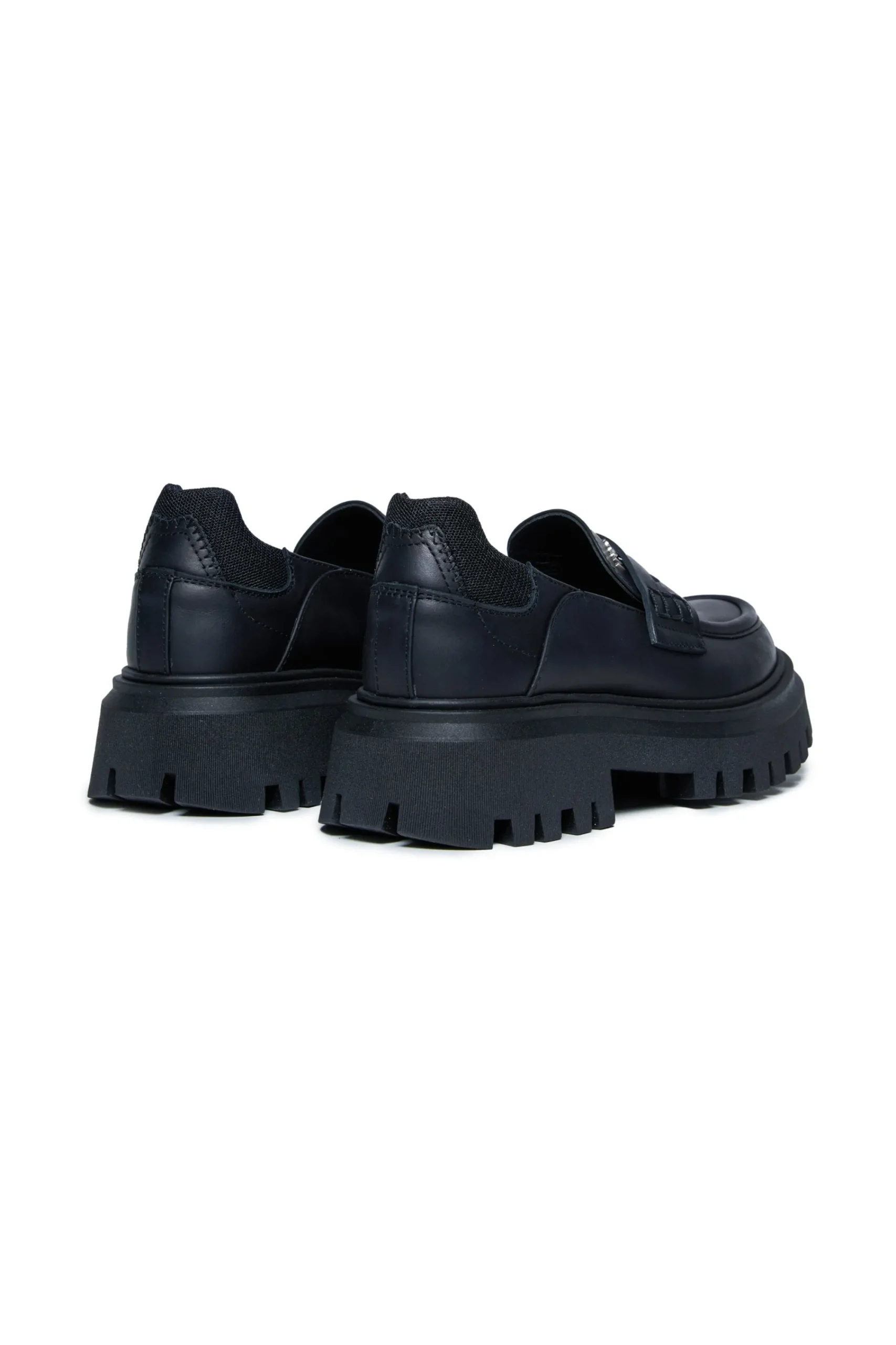 Boots And Combat Boots | Boots And Combat Boots>N°21 Leather loafers with track sole black