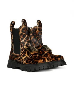 Boots And Combat Boots | Boots And Combat Boots>DSQUARED2 print leather Chelsea boots leopard