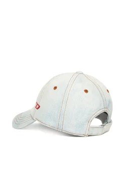 Hats And Caps | Denim-Mania>DIESEL Light bleached denim baseball cap blue denim