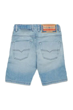 Denim-Mania | Denim-Mania>DIESEL Light JoggJeans® shorts with rips blue denim