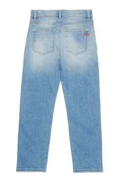 Denim-Mania | Denim-Mania>DIESEL Light straight jeans with abrasions - 2020 D-Viker blue denim