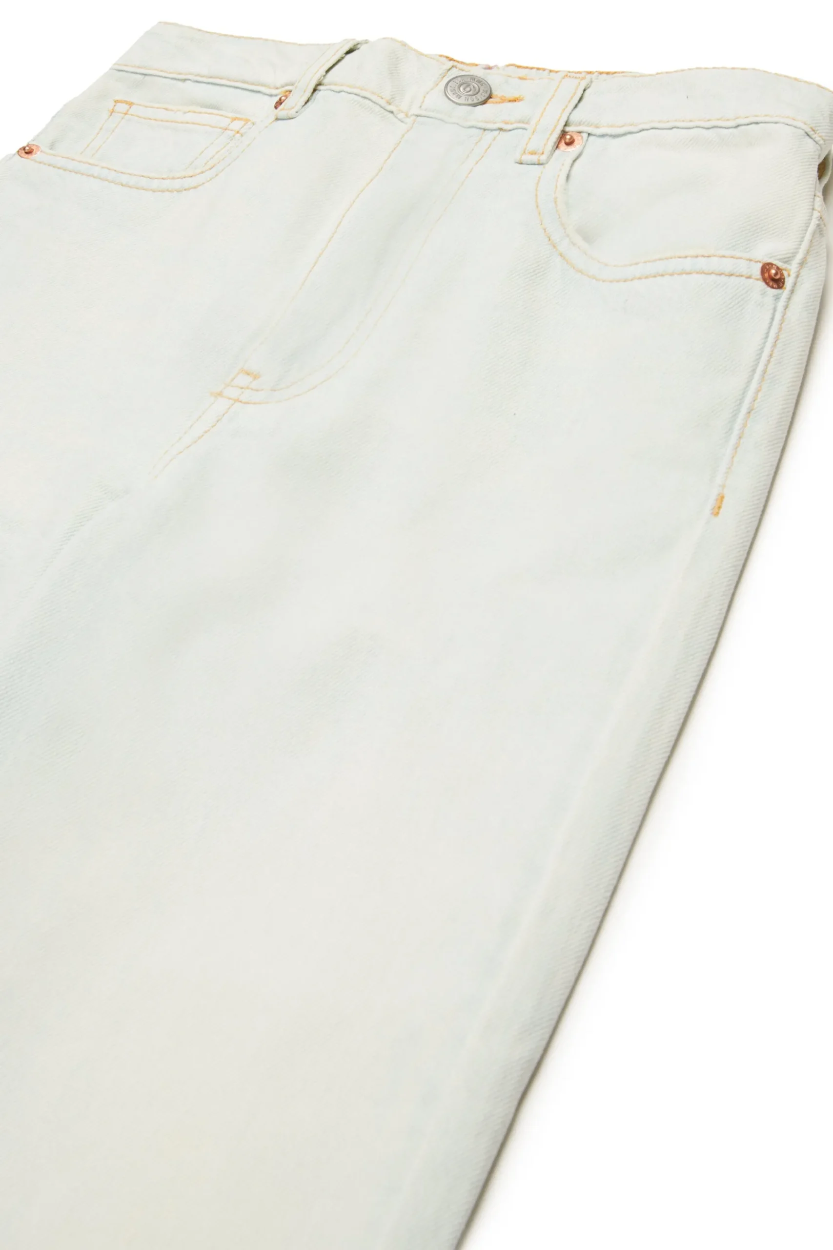 Jeans | Denim-Mania>MM6 MAISON MARGIELA Light worn-effec jeans with splits blue denim