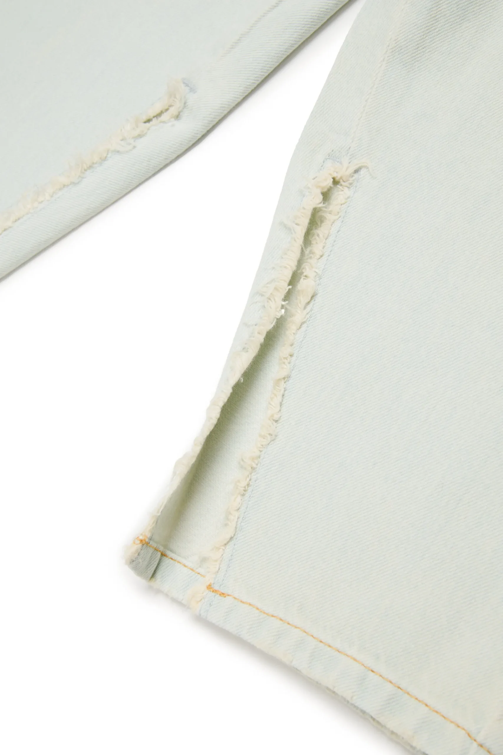 Jeans | Denim-Mania>MM6 MAISON MARGIELA Light worn-effec jeans with splits blue denim