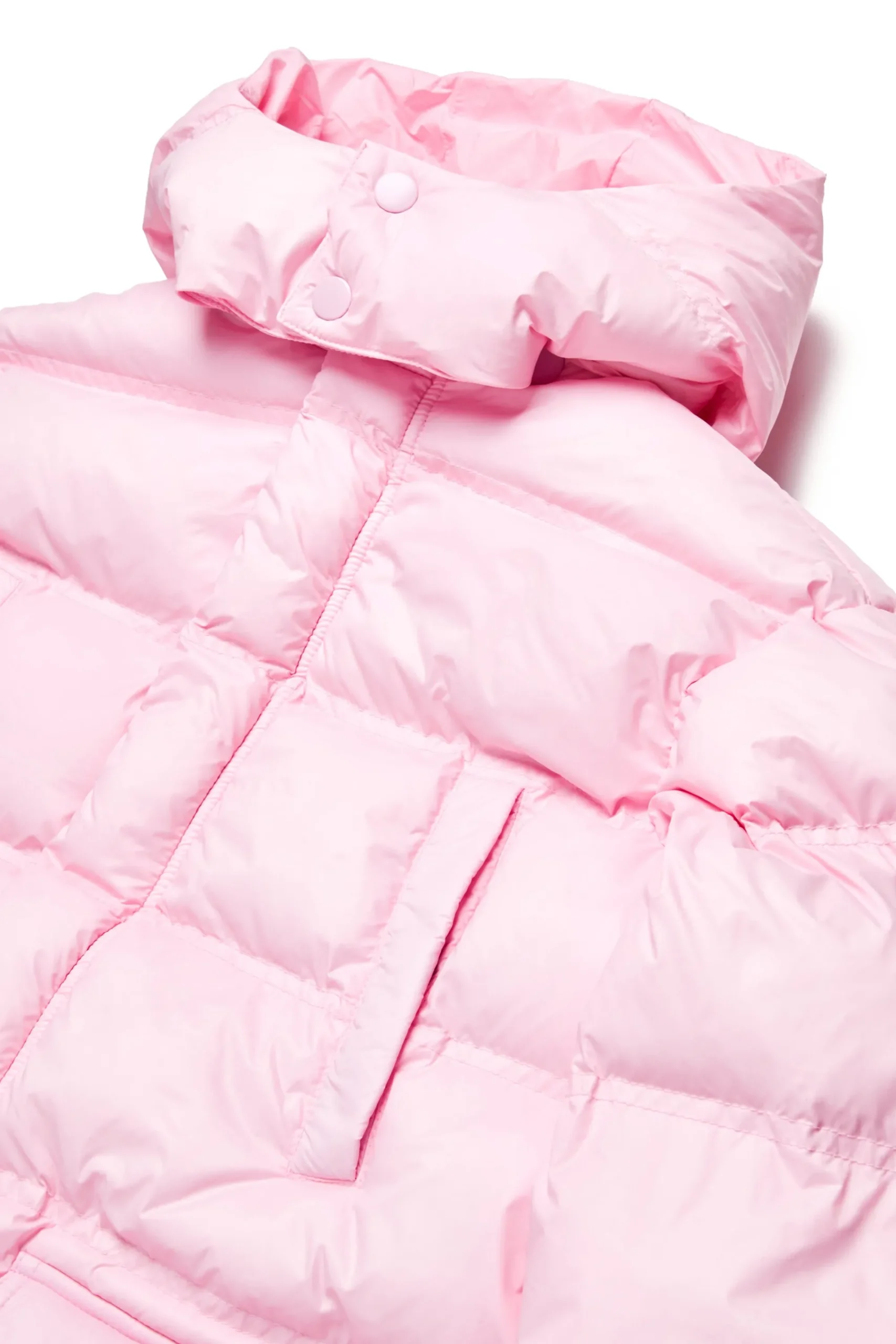 Jackets And Padded Jackets | Jackets And Padded Jackets>N°21 Lightweight hooded long padded jacket light pink