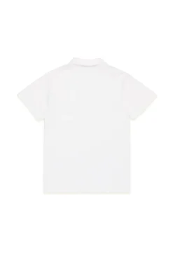 T-Shirts>N°21 Logo branded polo shirt 3d effect white