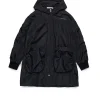 Jackets And Padded Jackets>MARNI Long branded windbreaker jacket black