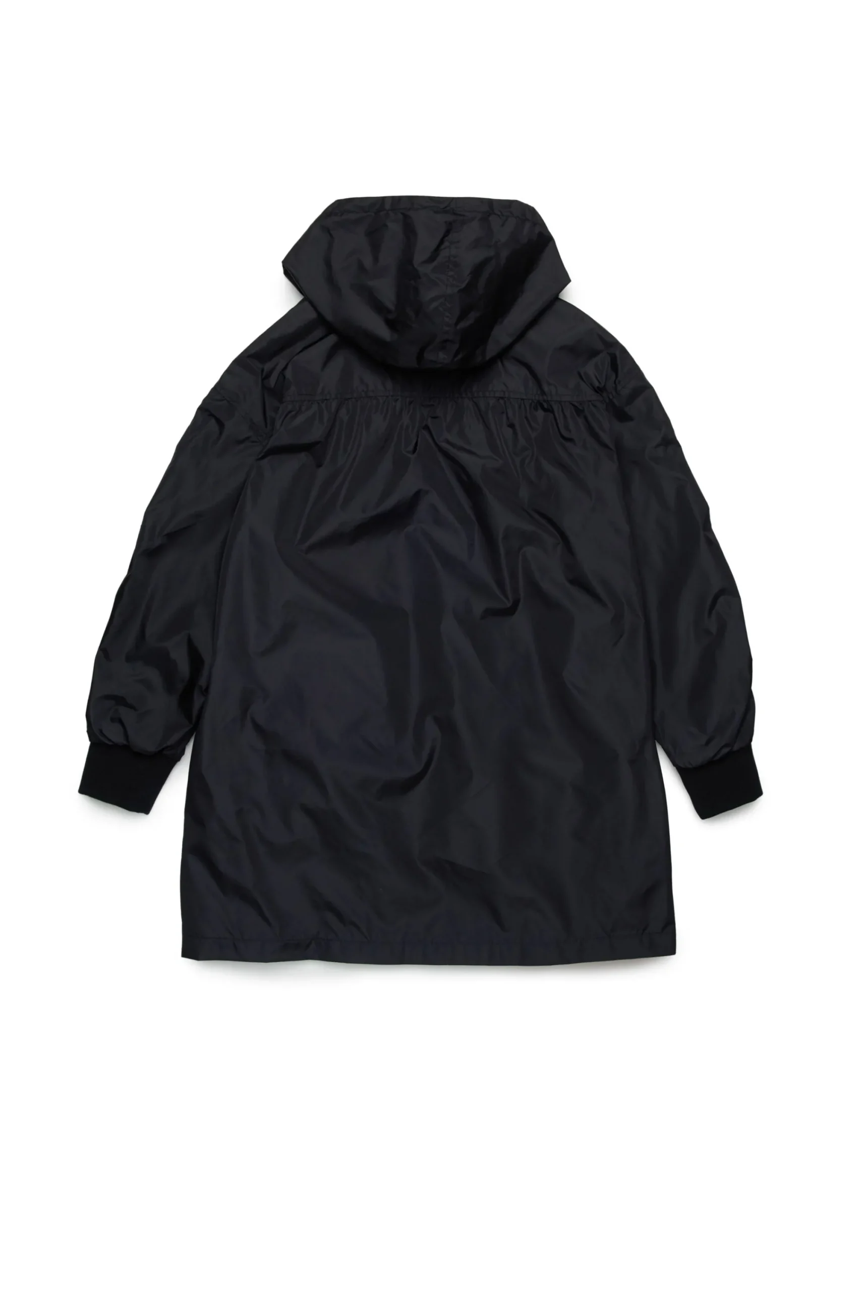 Jackets And Padded Jackets>MARNI Long branded windbreaker jacket black