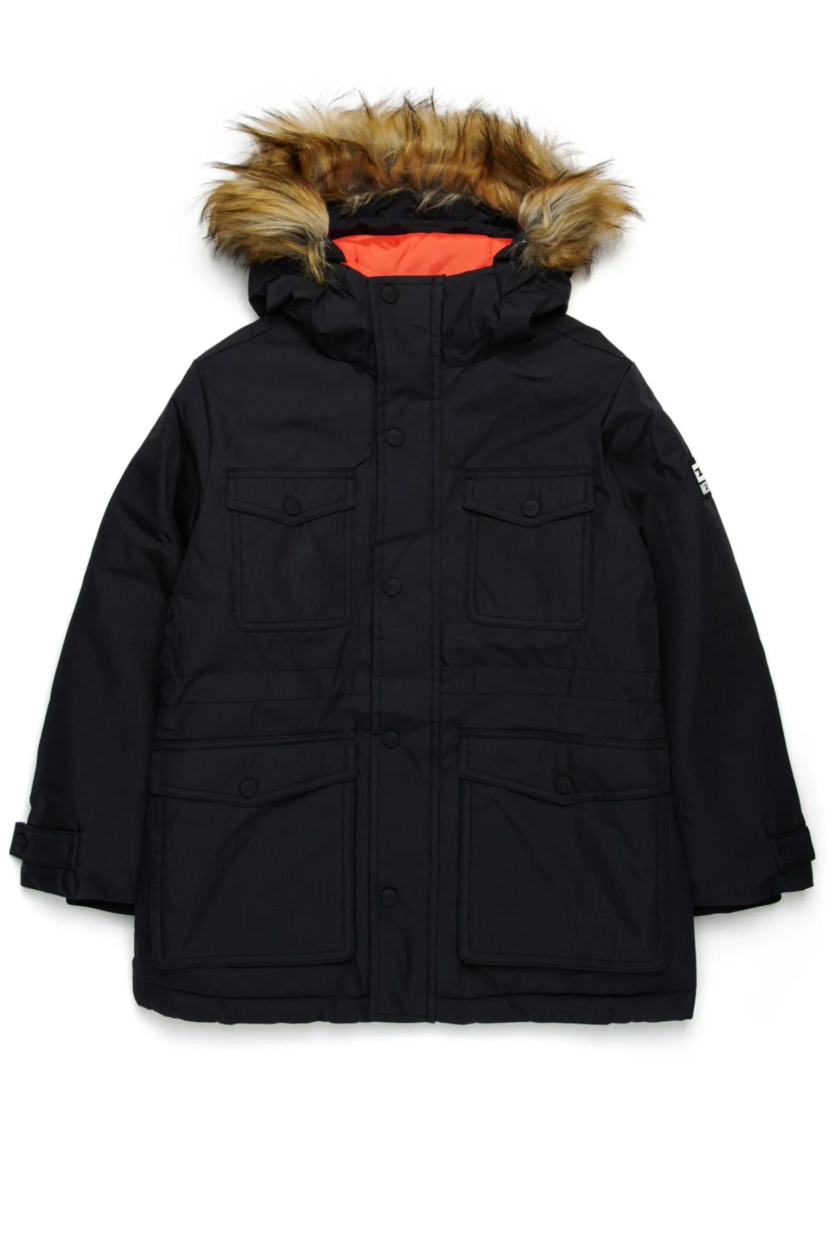 Jackets And Padded Jackets | Jackets And Padded Jackets>DIESEL Long down jacket with front pockets black