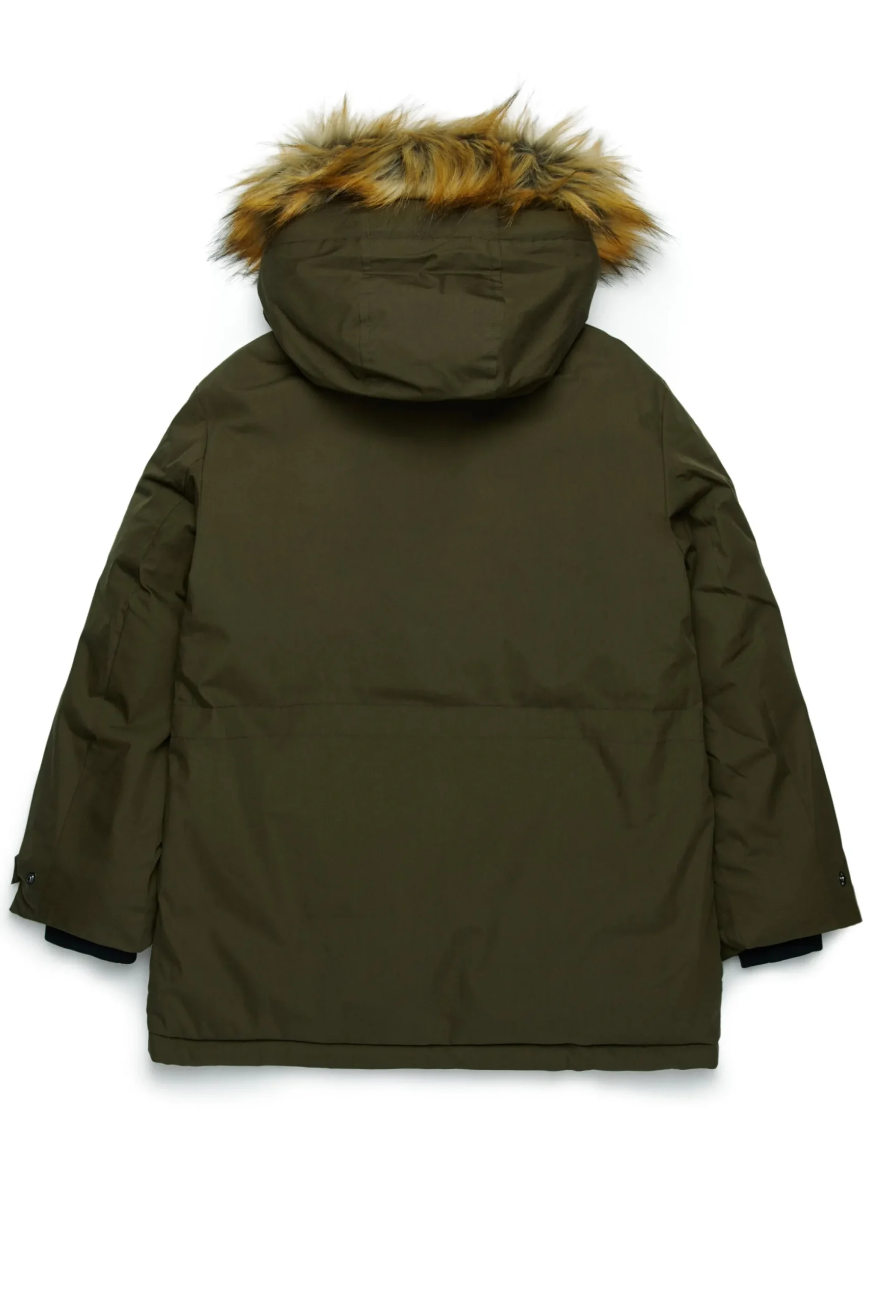 Jackets And Padded Jackets | Jackets And Padded Jackets>DIESEL Long padded jacket with front pockets dusty olive