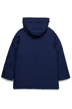 Jackets And Padded Jackets | Jackets And Padded Jackets>DIESEL Long padded jacket with front pockets blue peacoat