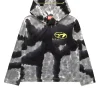 Oval D By Diesel | Oval D By Diesel>DIESEL Long-sleeved batik T-shirt branded with Oval D logo black