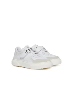 Sneakers | Sneakers>DSQUARED2 Low trainers with strap ICON white