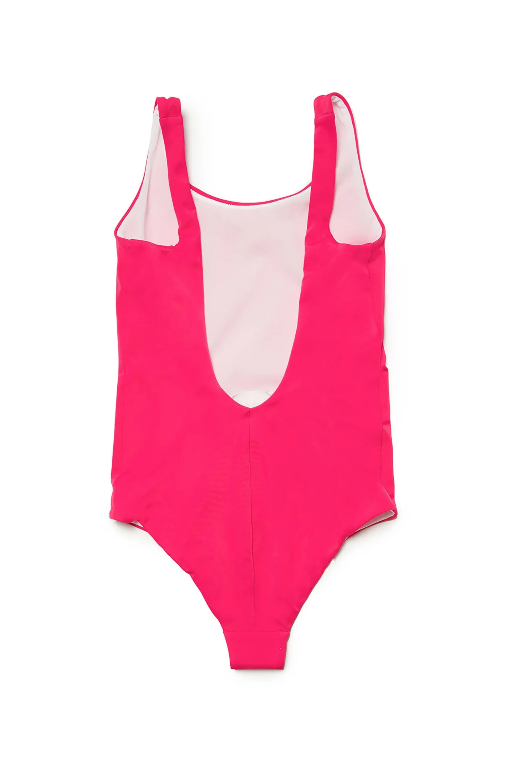 Swimwear | Logomania>MM6 MAISON MARGIELA Lycra one-piece swimsuit with branded numeric logo super pink